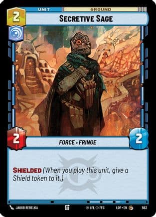 Secretive Sage (Foil) | Foil (563)  [Legends of the Force]