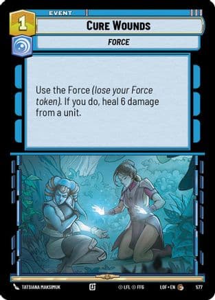 Cure Wounds (Foil) | Foil (577)  [Legends of the Force]