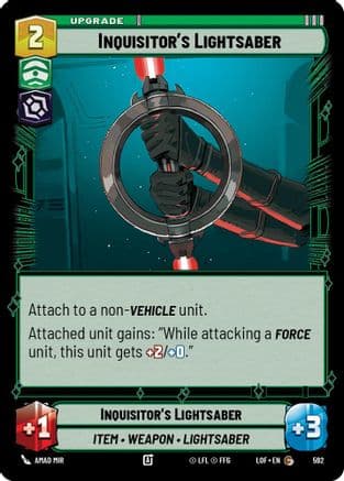 Inquisitor's Lightsaber (Foil) | Foil (592)  [Legends of the Force]