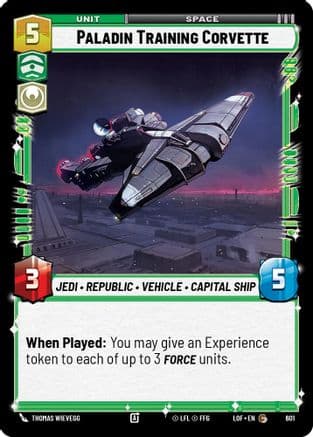 Paladin Training Corvette (Foil) | Foil (601)  [Legends of the Force]