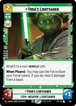 Yoda's Lightsaber (Foil) | Foil (604)  [Legends of the Force]