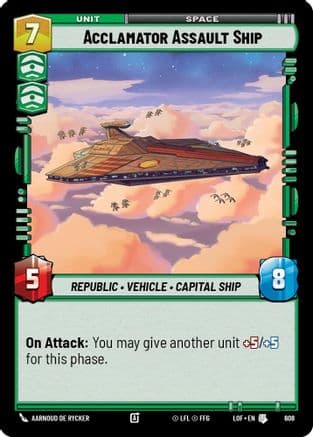 Acclamator Assault Ship (Foil) | Foil (608)  [Legends of the Force]