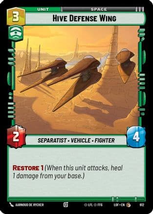 Hive Defense Wing (Foil) | Foil (612)  [Legends of the Force]
