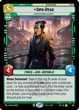 Sifo-Dyas - Commissioning An Army (Foil) | Foil (619)  [Legends of the Force]