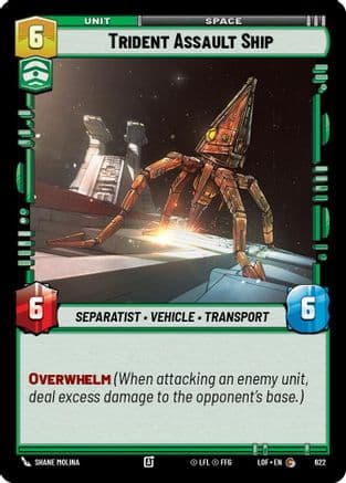Trident Assault Ship (Foil) | Foil (622)  [Legends of the Force]