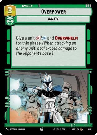 Overpower (Foil) | Foil (628)  [Legends of the Force]