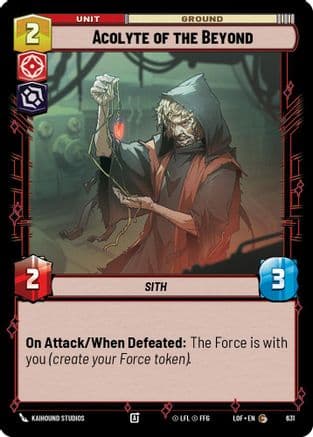 Acolyte of the Beyond (Foil) | Foil (631)  [Legends of the Force]
