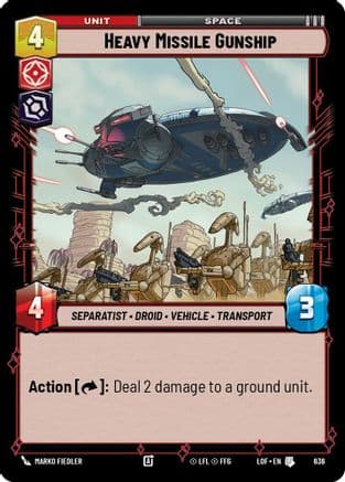Heavy Missile Gunship (Foil) | Foil (636)  [Legends of the Force]