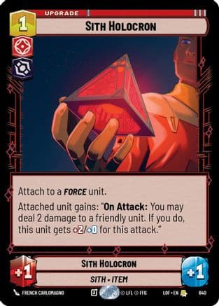Sith Holocron (Foil) | Foil (640)  [Legends of the Force]