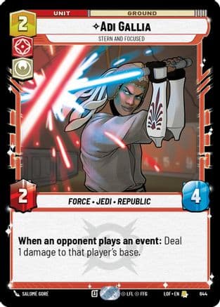 Adi Gallia - Stern and Focused (Foil) | Foil (644)  [Legends of the Force]
