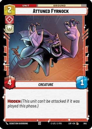 Attuned Fyrnock (Foil) | Foil (645)  [Legends of the Force]