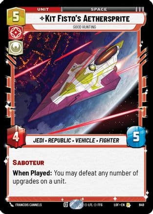 Kit Fisto's Aethersprite - Good Hunting (Foil) | Foil (649)  [Legends of the Force]