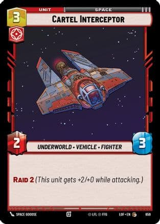 Cartel Interceptor (Foil) | Foil (659)  [Legends of the Force]