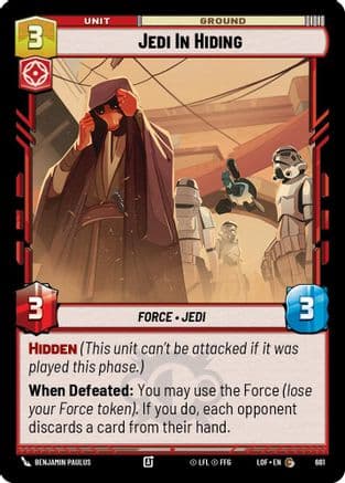 Jedi In Hiding (Foil) | Foil (661)  [Legends of the Force]