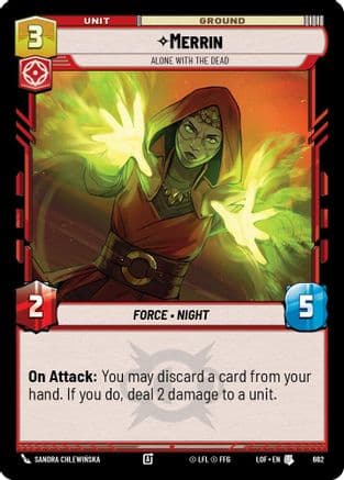 Merrin - Alone with the Dead (Foil) | Foil (662)  [Legends of the Force]