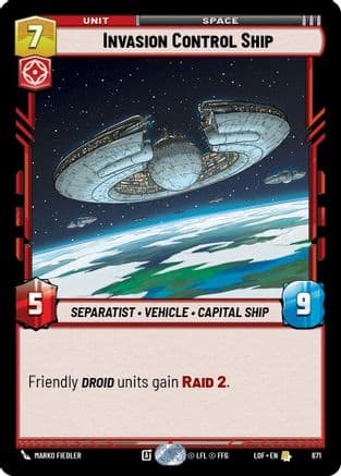Invasion Control Ship (Foil) | Foil (671)  [Legends of the Force]
