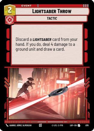 Lightsaber Throw (Foil) | Foil (678)  [Legends of the Force]