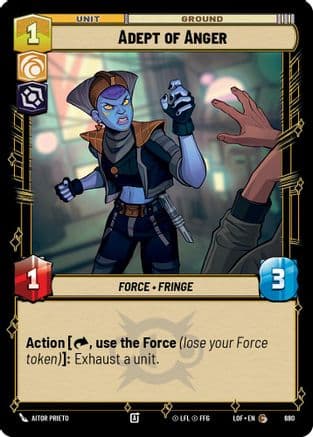 Adept of Anger (Foil) | Foil (680)  [Legends of the Force]