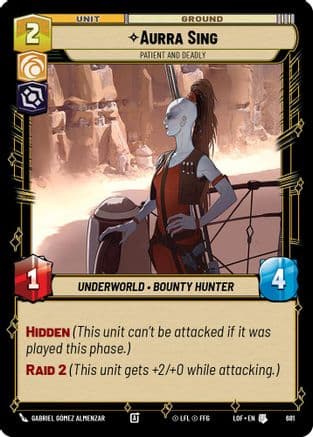 Aurra Sing - Patient and Deadly (Foil) | Foil (681)  [Legends of the Force]