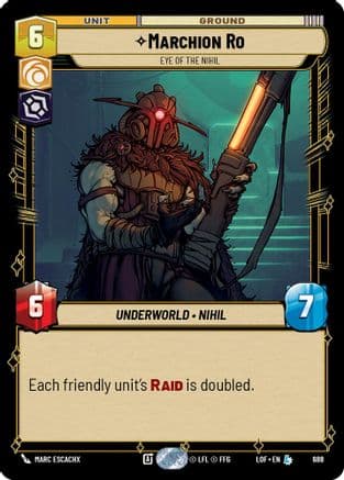 Marchion Ro - Eye of the Nihil (Foil) | Foil (688)  [Legends of the Force]