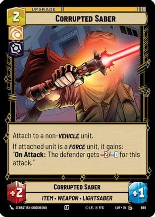 Corrupted Saber (Foil) | Foil (689)  [Legends of the Force]