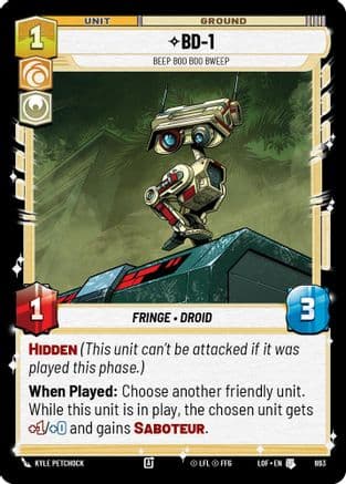 BD-1 - Beep Boo Boo Bweep (Foil) | Foil (693)  [Legends of the Force]