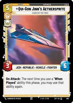 Qui-Gon Jinn's Aethersprite - Guided by the Force (Foil) | Foil (699)  [Legends of the Force]