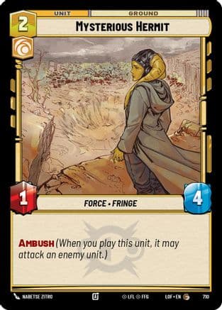 Mysterious Hermit (Foil) | Foil (710)  [Legends of the Force]
