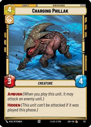 Charging Phillak (Foil) | Foil (712)  [Legends of the Force]
