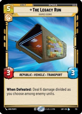 The Legacy Run - Doomed Debris (Foil) | Foil (715)  [Legends of the Force]