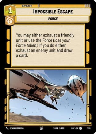 Impossible Escape (Foil) | Foil (720)  [Legends of the Force]