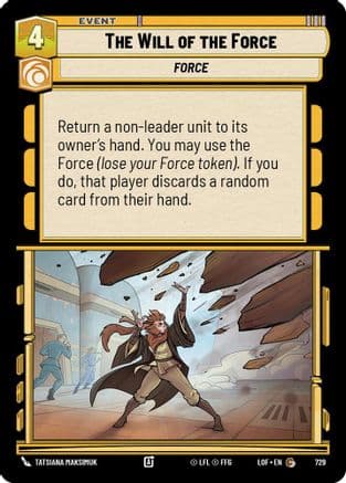 The Will of the Force (Foil) | Foil (729)  [Legends of the Force]