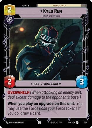 Kylo Ren - I Know Your Story (Foil) | Foil (731)  [Legends of the Force]