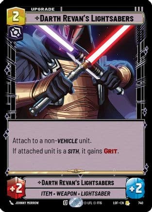 Darth Revan's Lightsabers (Foil) | Foil (740)  [Legends of the Force]