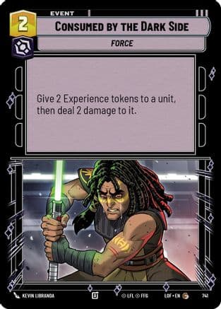Consumed by the Dark Side (Foil) | Foil (741)  [Legends of the Force]