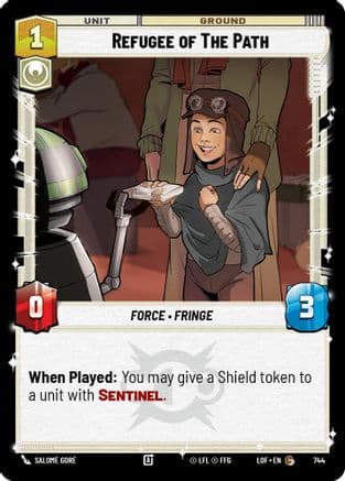 Refugee of The Path (Foil) | Foil (744)  [Legends of the Force]