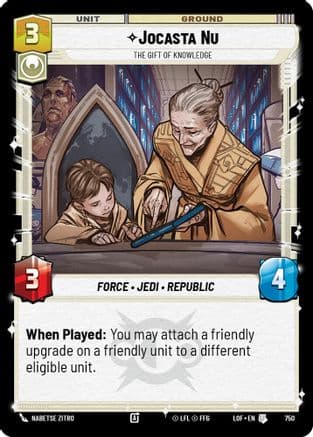 Jocasta Nu - The Gift of Knowledge (Foil) | Foil (750)  [Legends of the Force]