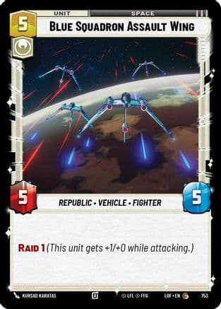 Blue Squadron Assault Wing (Foil) | Foil (753)  [Legends of the Force]