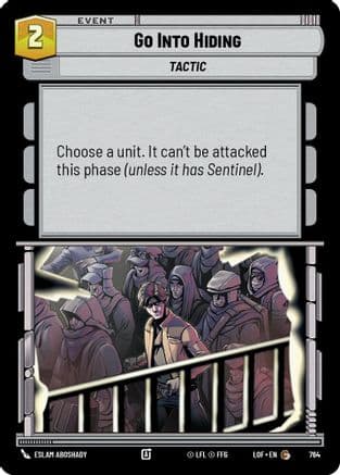 Go Into Hiding (Foil) | Foil (764)  [Legends of the Force]