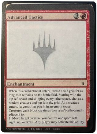 Advanced Tactics () [Un-Known Event Playtest Cards]