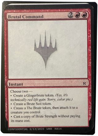 Brutal Command () [Un-Known Event Playtest Cards]