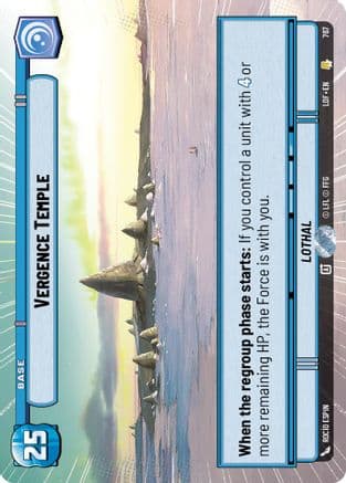 Vergence Temple (Hyperspace Foil) | Foil (767)  [Legends of the Force]