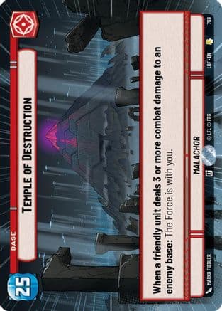 Temple of Destruction (Hyperspace Foil) | Foil (769)  [Legends of the Force]