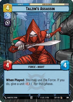 Talzin's Assassin (Hyperspace Foil) | Foil (775)  [Legends of the Force]