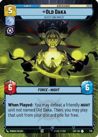 Old Daka - Oldest and Wisest (Hyperspace Foil) | Foil (776)  [Legends of the Force]