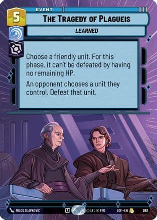 The Tragedy of Plagueis (Hyperspace Foil) | Foil (783)  [Legends of the Force]