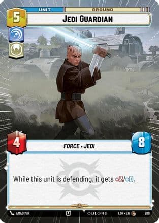 Jedi Guardian (Hyperspace Foil) | Foil (789)  [Legends of the Force]