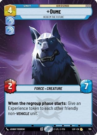Dume - Redeem the Future (Hyperspace Foil) | Foil (795)  [Legends of the Force]