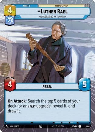Luthen Rael - Masquerading Antiquarian (Hyperspace Foil) | Foil (808)  [Legends of the Force]
