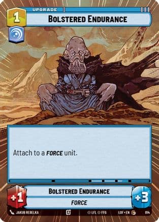 Bolstered Endurance (Hyperspace Foil) | Foil (814)  [Legends of the Force]